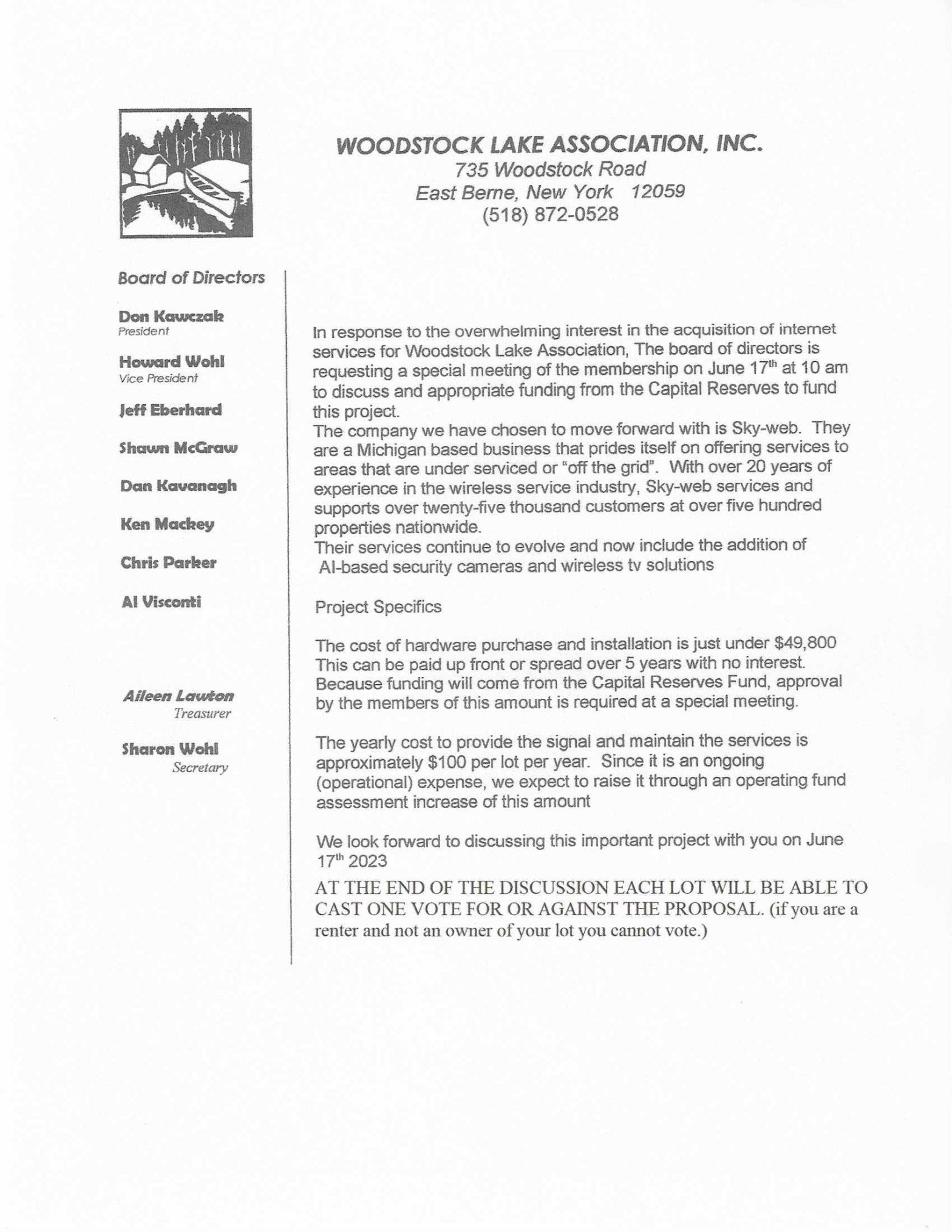 CAMP WOODSTOCK LAKE MESSENGER Woodstock Lake Camp Ground